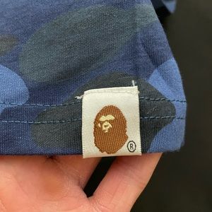 BAPE Blue Camo Tee Size XL